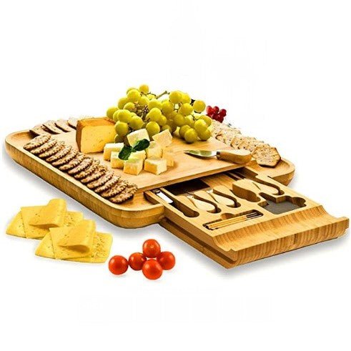 Bamboo Cutting Board with Hidden Tray